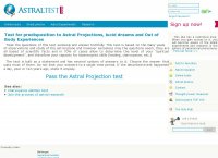 Online TEST for predisposition to Astral Projections, lucid dreams and OBE, Extrasensory perception clairvoyance test